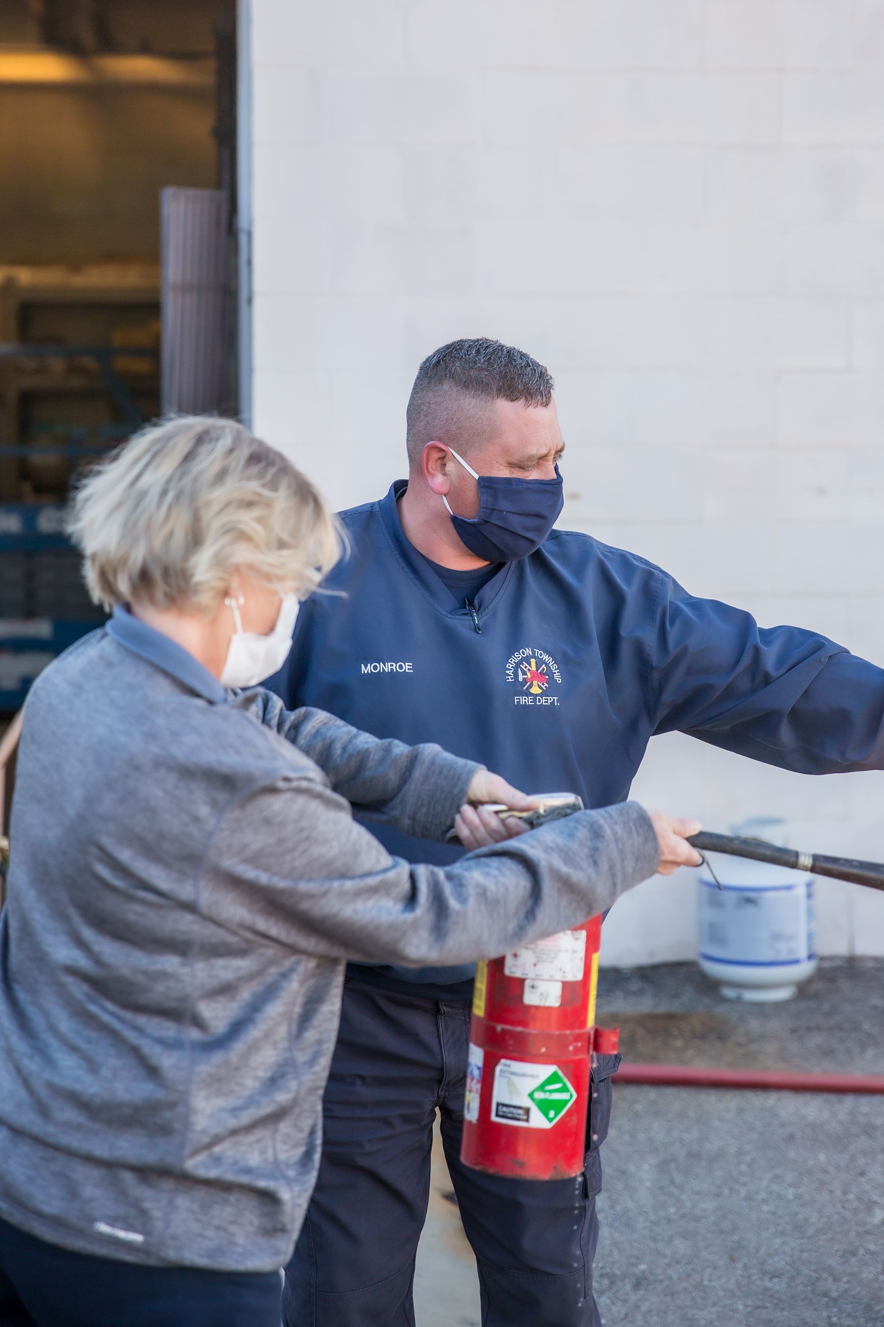 Fire Marshal Kevin Lynch Extinguisher Training